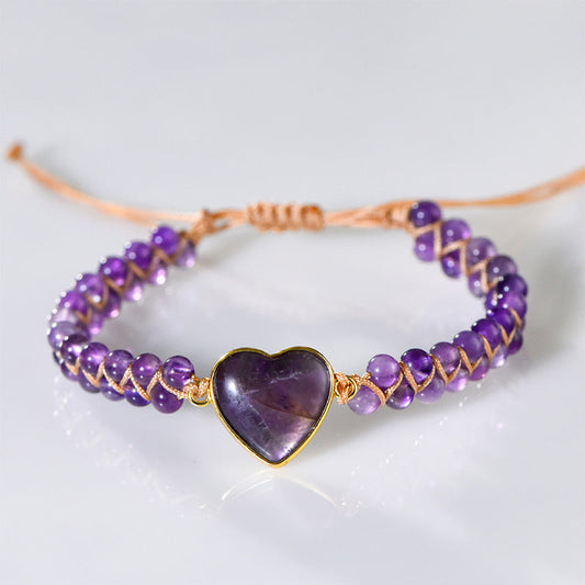 Amethyst Love Bracelet