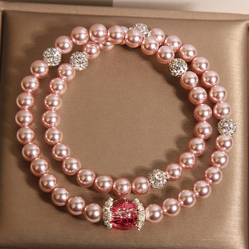 loveliness • Natural pearl stacking bracelet