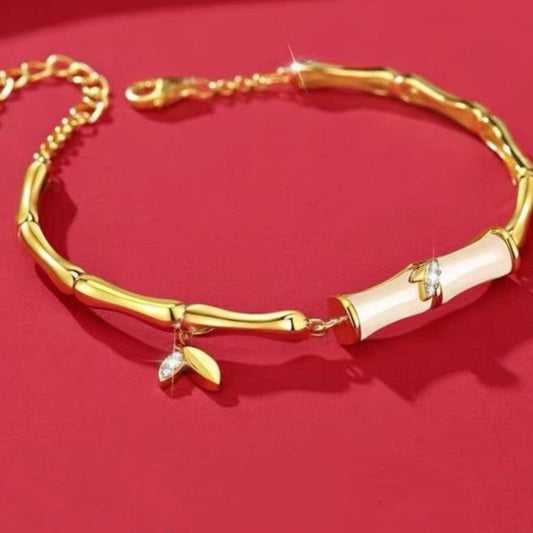 Bamboo • Gold plated bracelet