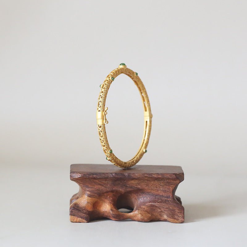 Faith • Emerald Jade stone bracelet