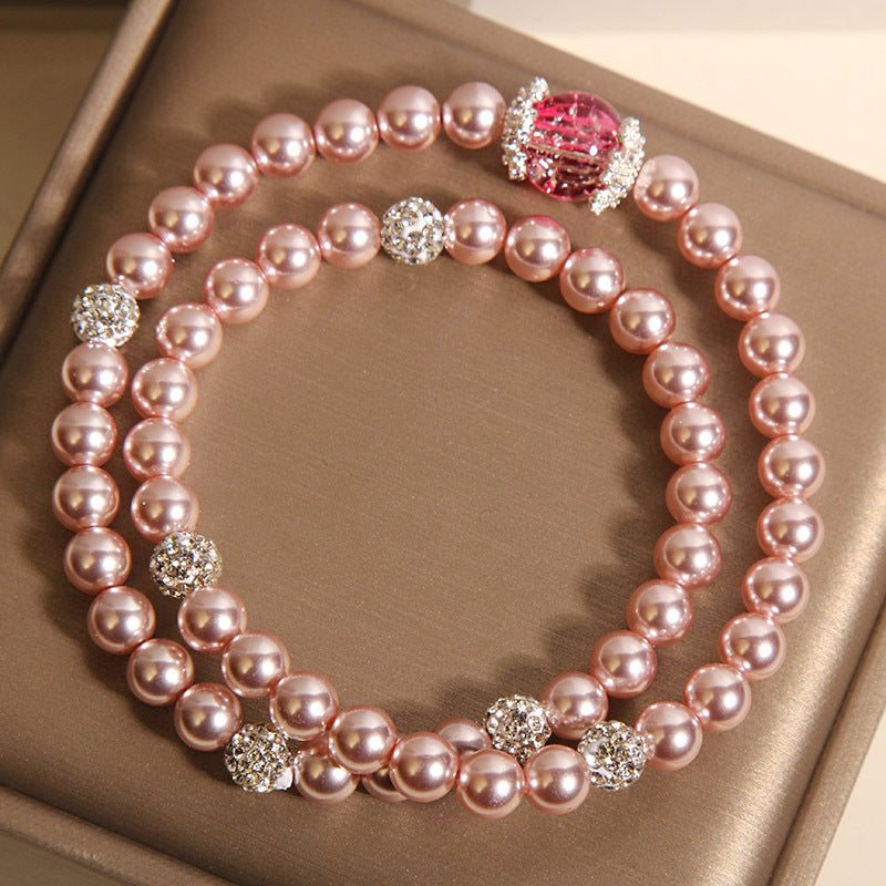 loveliness • Natural pearl stacking bracelet