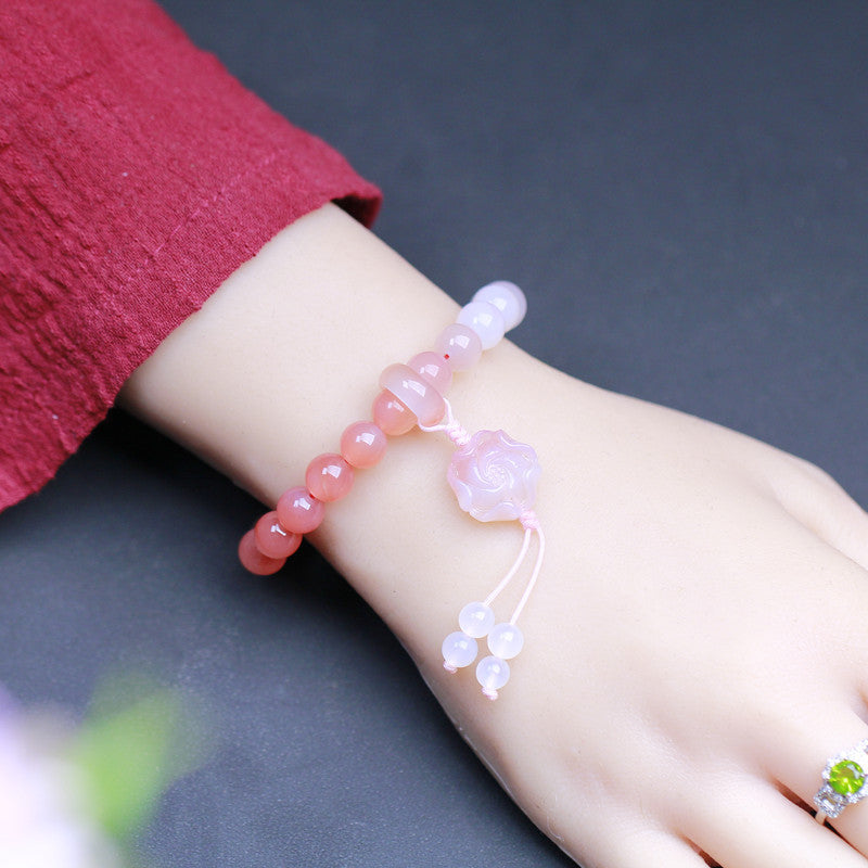 Rose • Natural Southern Red Agate Bracelet