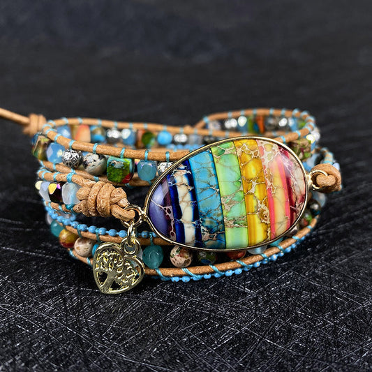 Chakra Healing Wrap Bracelet