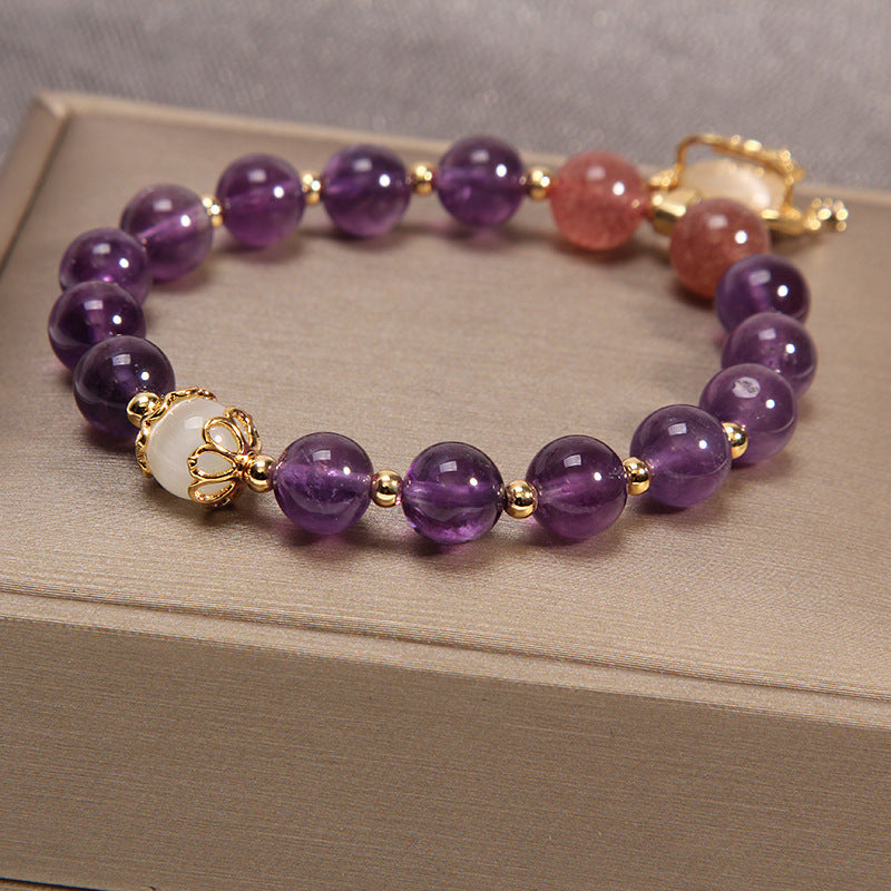 Crown • Amethyst Jade Bracelet