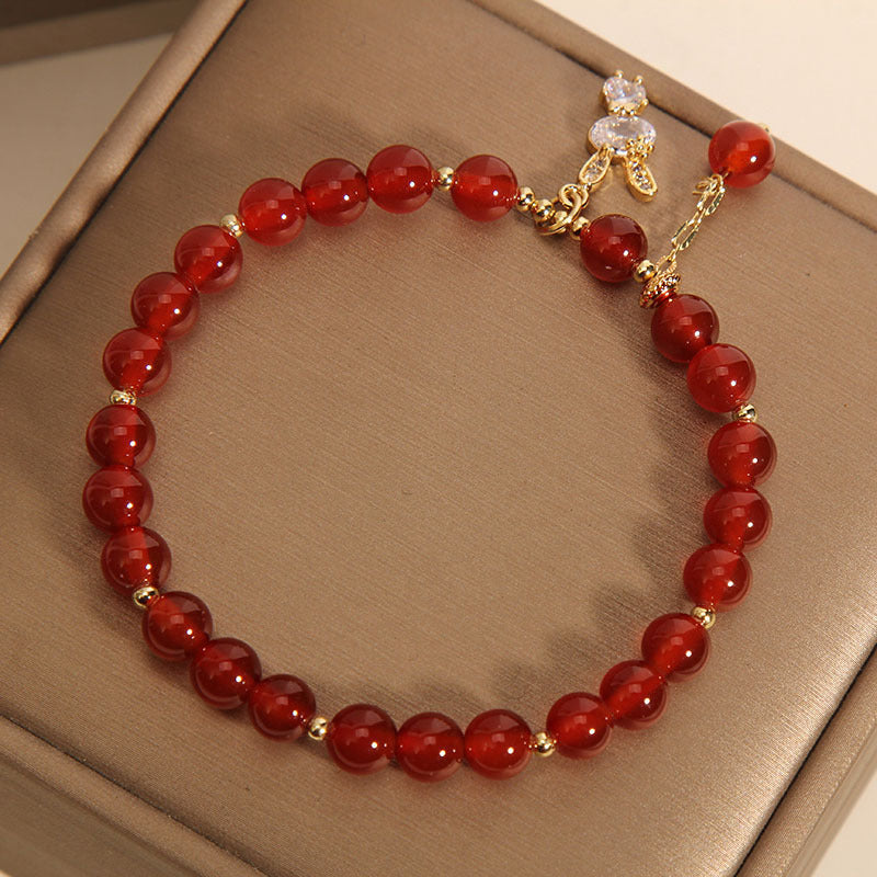 Bunny • Red Agate Bracelet