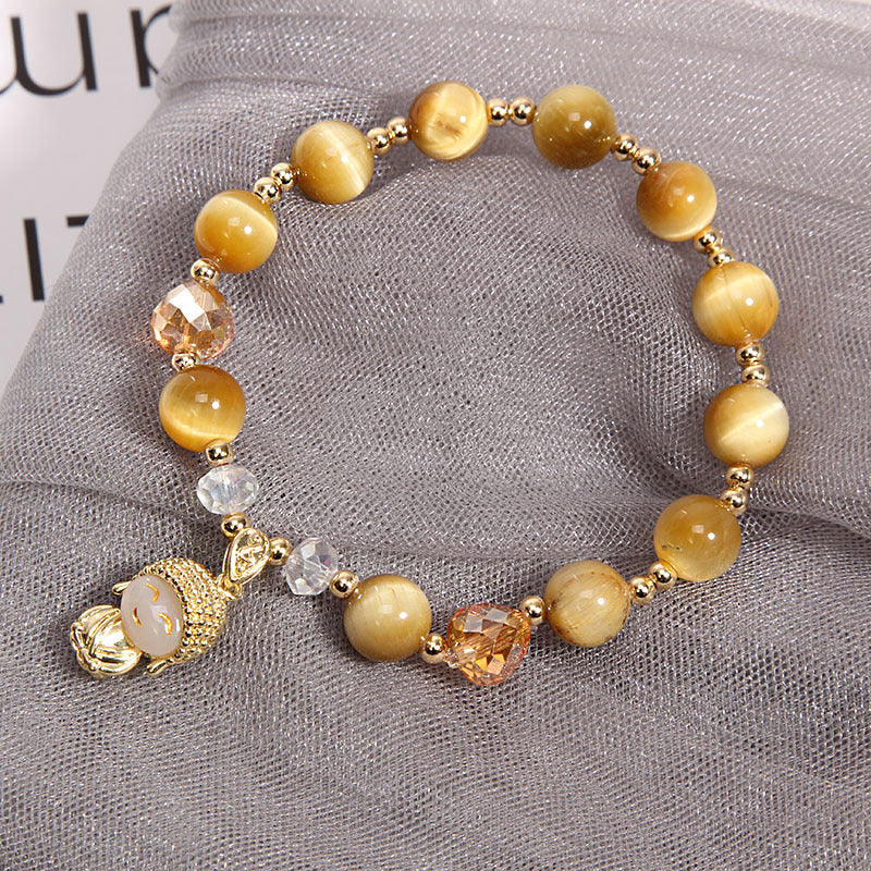 Smile • Tiger's Eye Crystal Bracelet