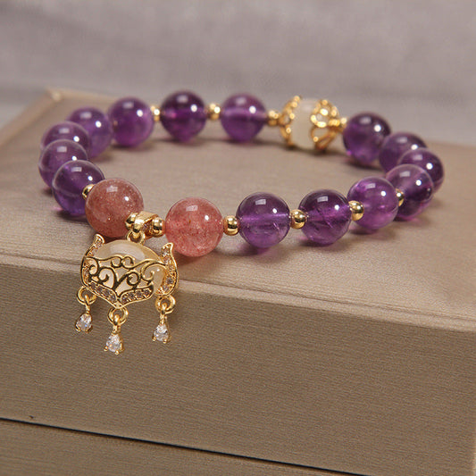 Crown • Amethyst Jade Bracelet