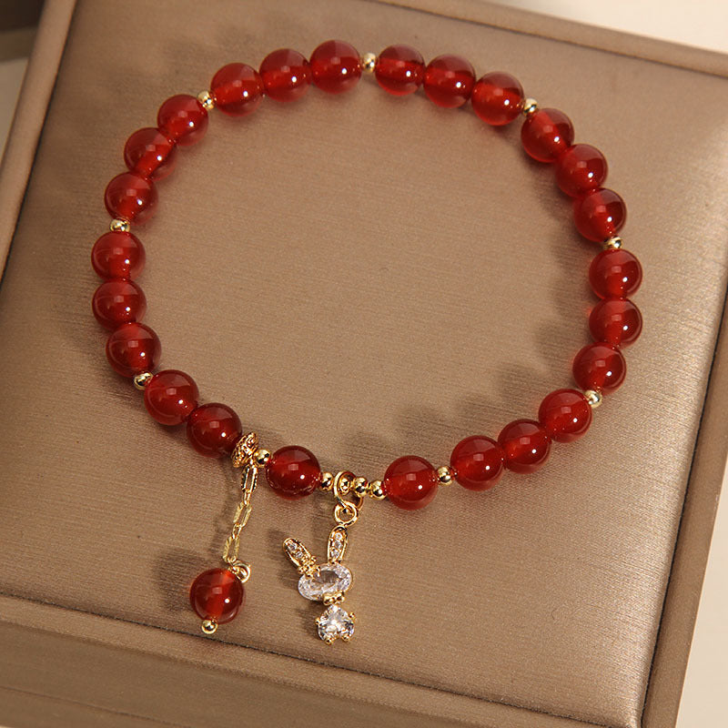 Bunny • Red Agate Bracelet
