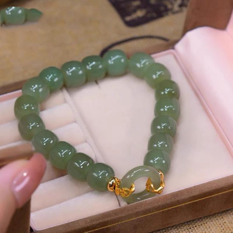 Bless • Emerald Jade stone bracelet