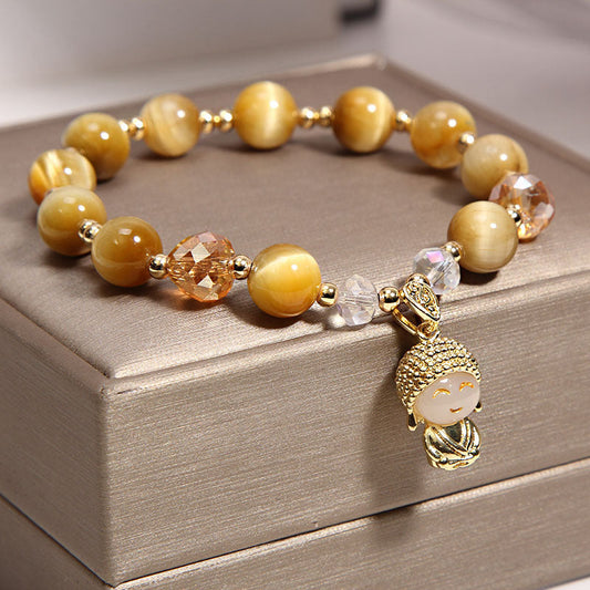 Smile • Tiger's Eye Crystal Bracelet