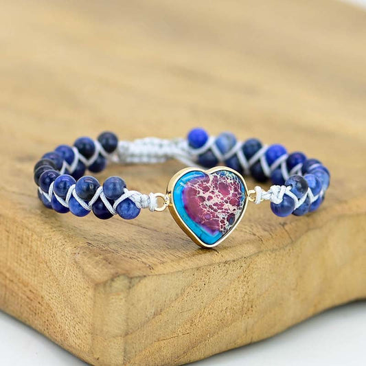 Blue Jasper Love Bracelet