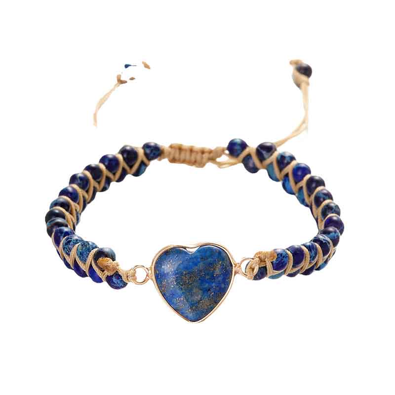 Dazzling Jasper Heart Bracelet
