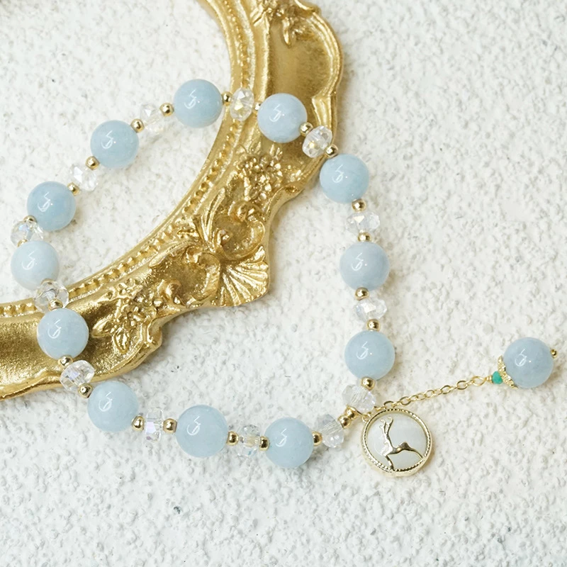 Reindeer • Aquamarine Agate Bracelet