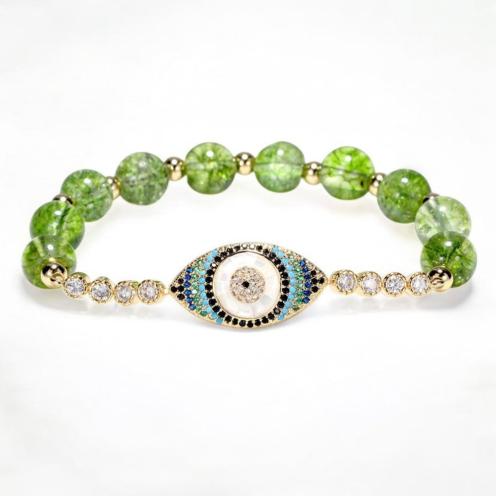 Peridot Evil Eye Bracelet