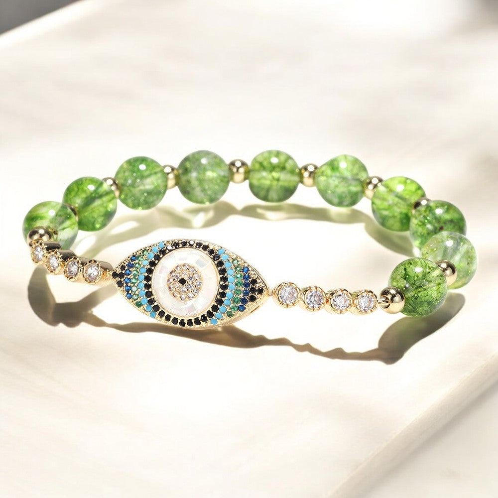 Peridot Evil Eye Bracelet