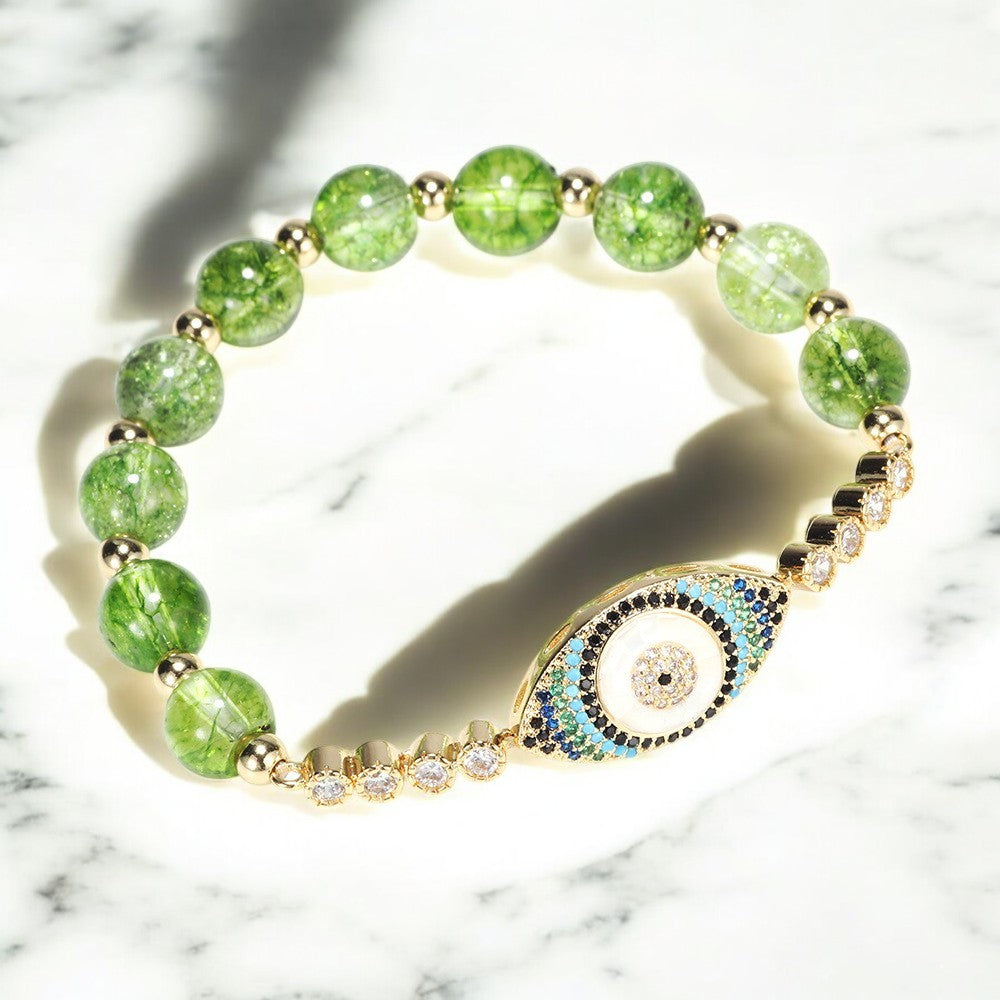 Peridot Evil Eye Bracelet