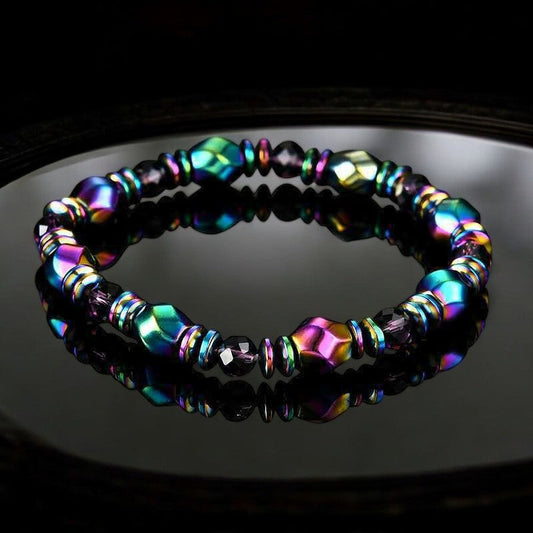 Rainbow Magnetic Hematite Bracelet