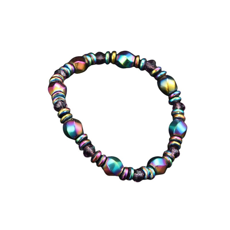 Rainbow Magnetic Hematite Bracelet