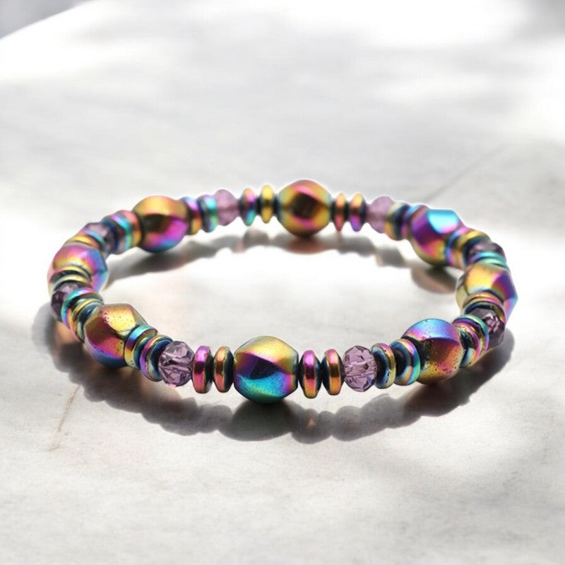 Rainbow Magnetic Hematite Bracelet