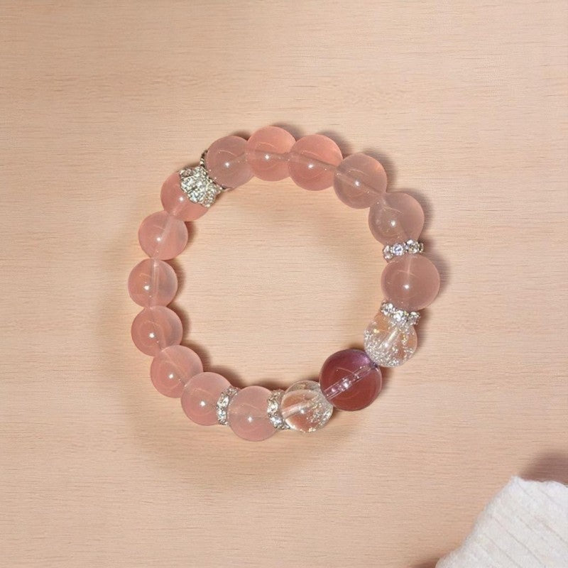Rose Quartz Amethyst Bracelet