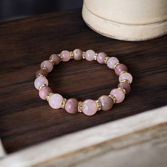 Rose Quartz Bead Bracelet