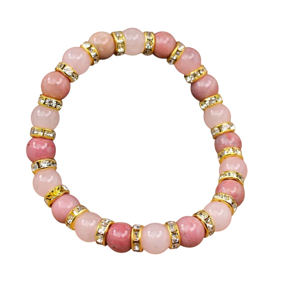 Rose Quartz Bead Bracelet