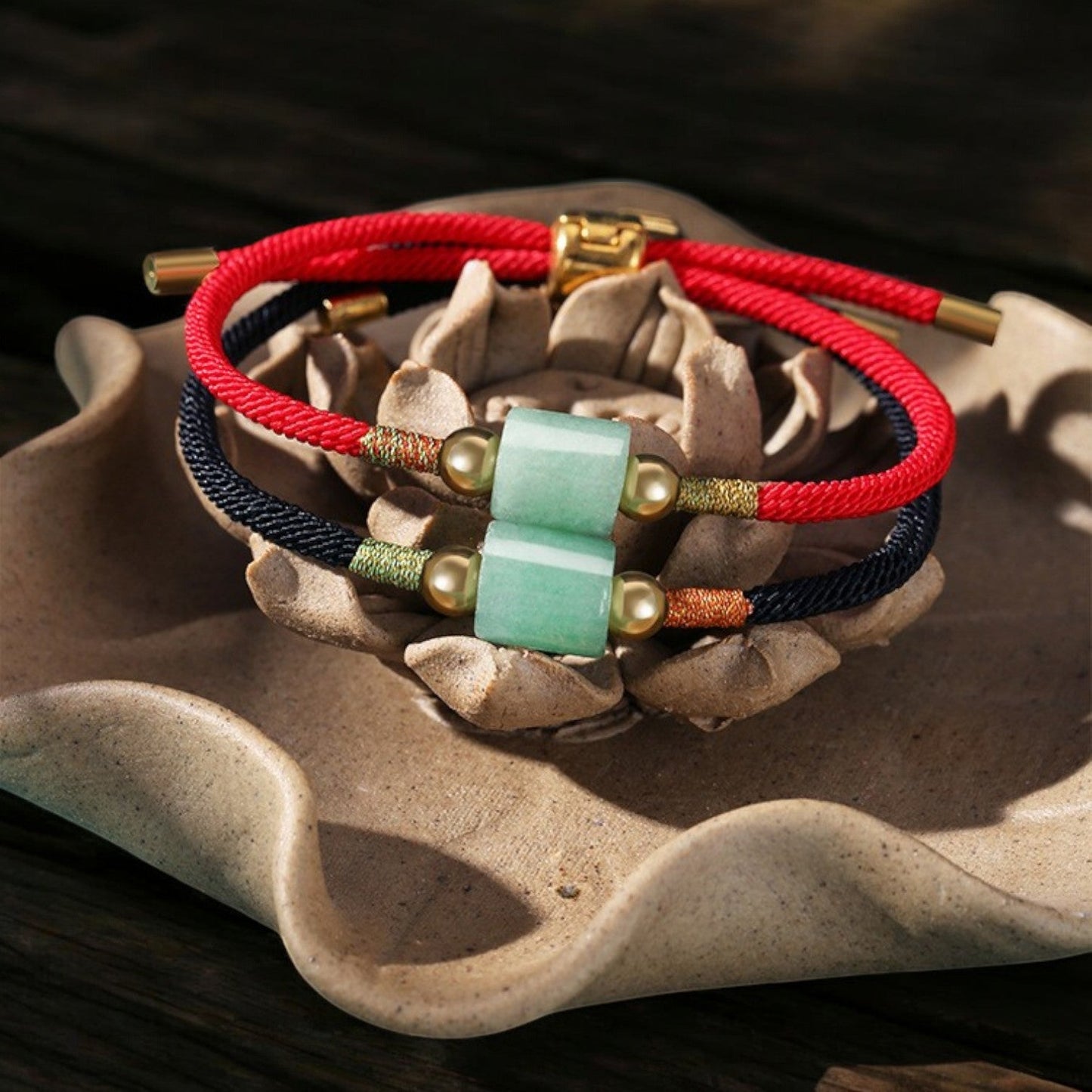 Tibetan Aventurine Beaded String Bracelet