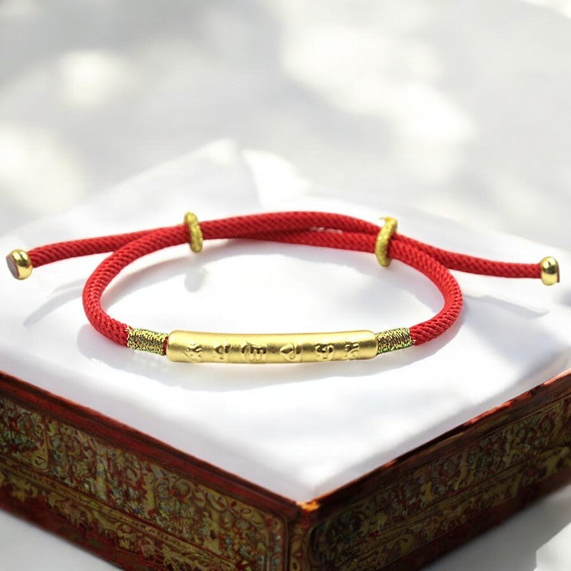 Tibetan Buddhist Red String Bracelet