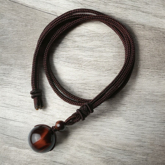 Tiger's Eye Knot Necklace