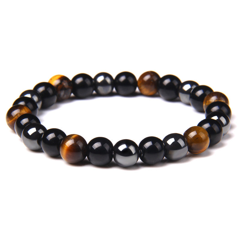 Tiger’s Eye Obsidian Hematite Bracelet