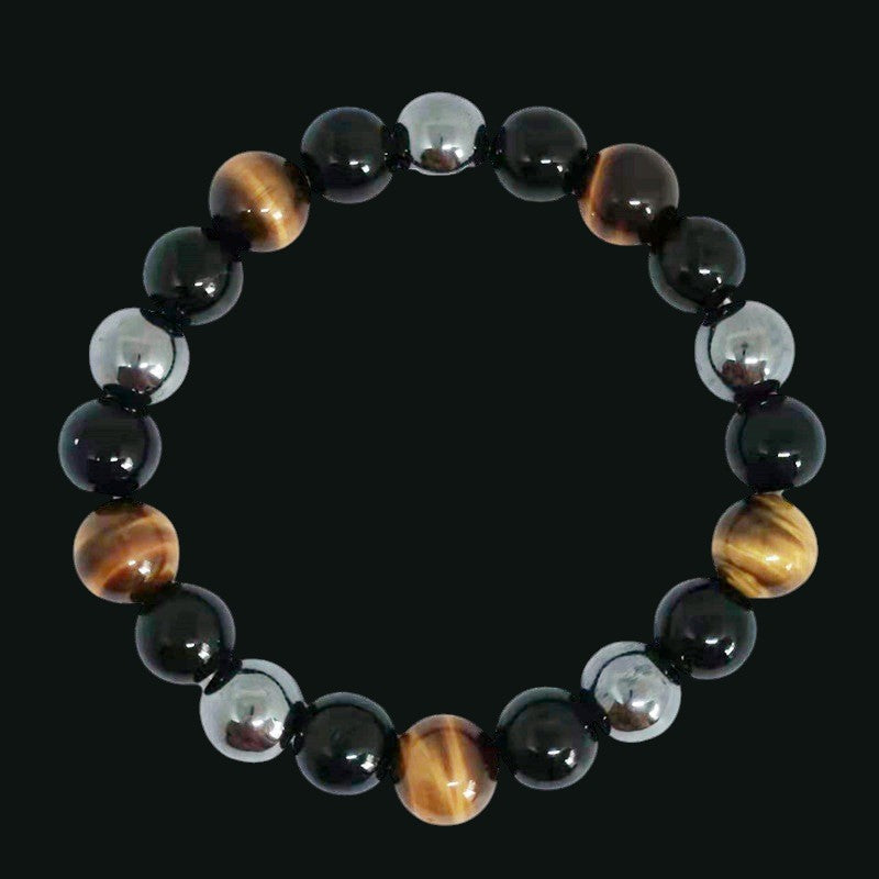 Tiger’s Eye Obsidian Hematite Bracelet