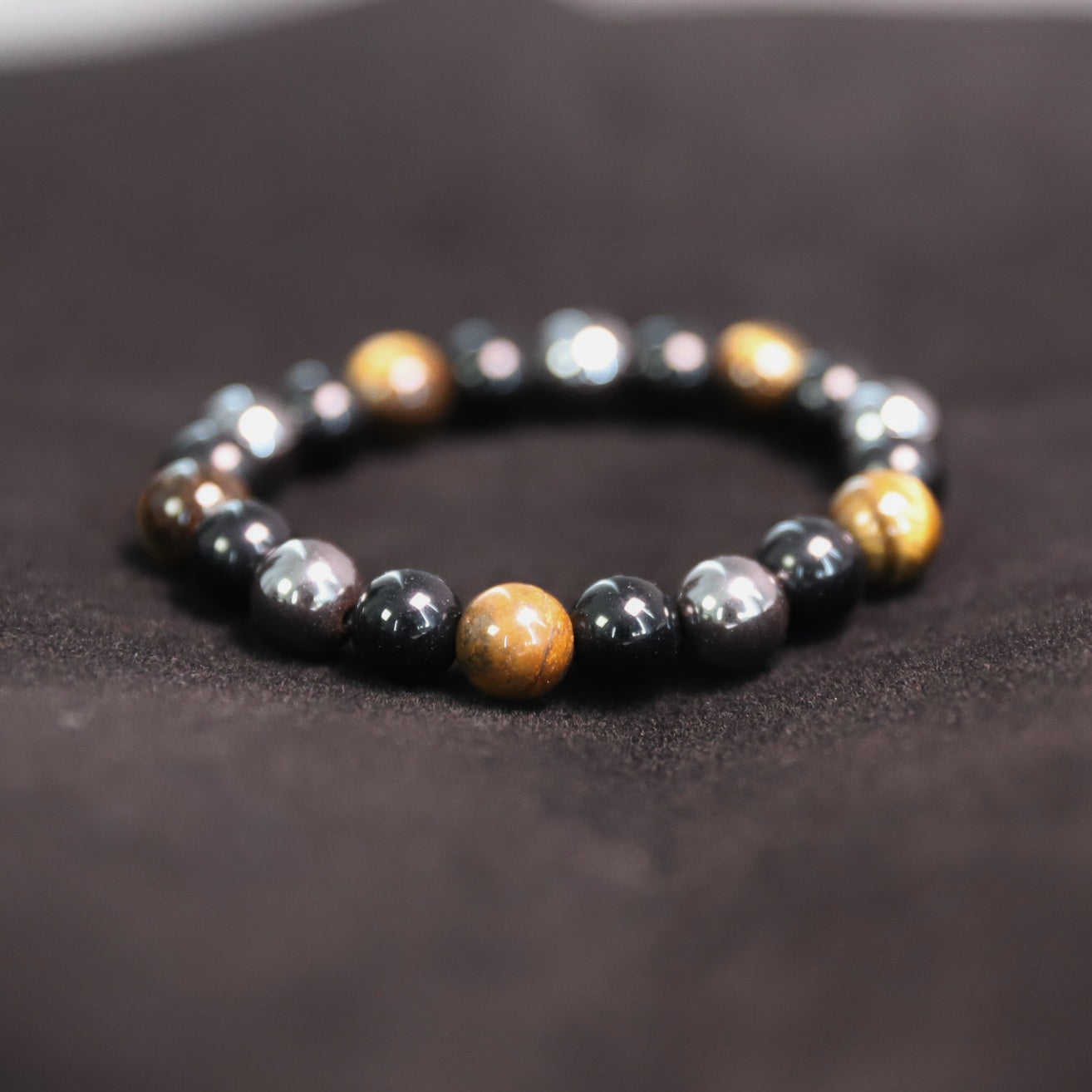 Tiger’s Eye Obsidian Hematite Bracelet