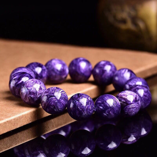 Natural purple dragon crystal bracelet