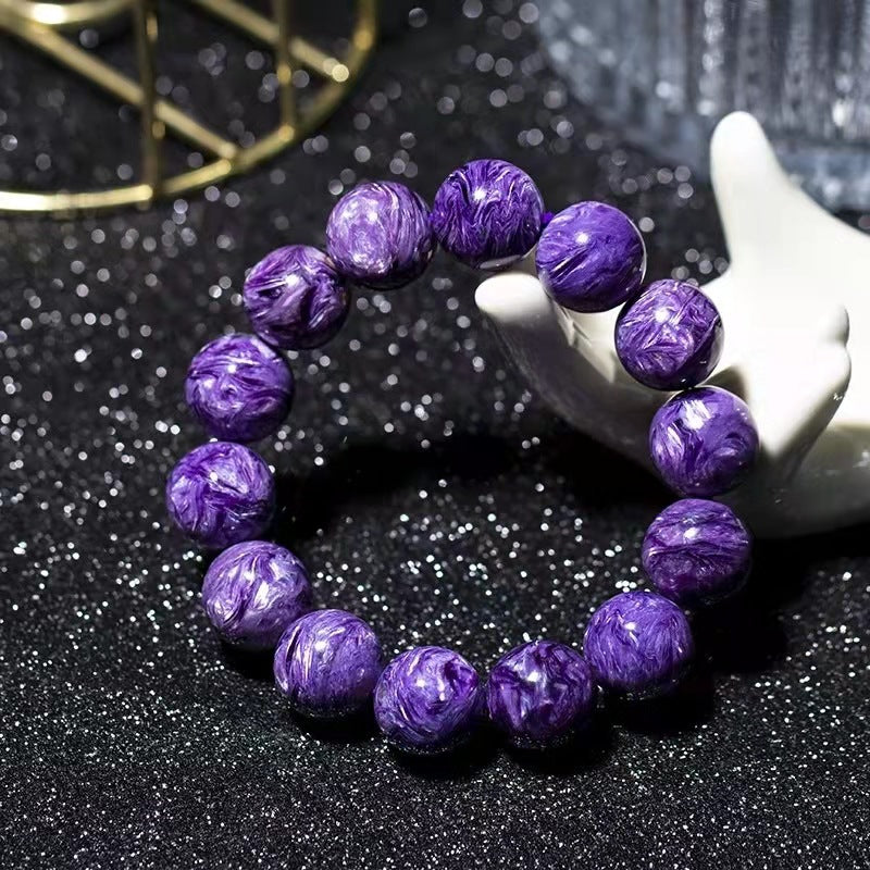 Natural purple dragon crystal bracelet