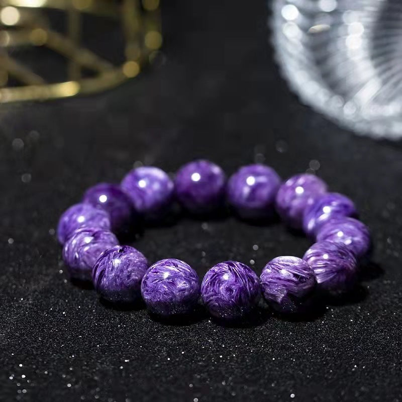 Natural purple dragon crystal bracelet