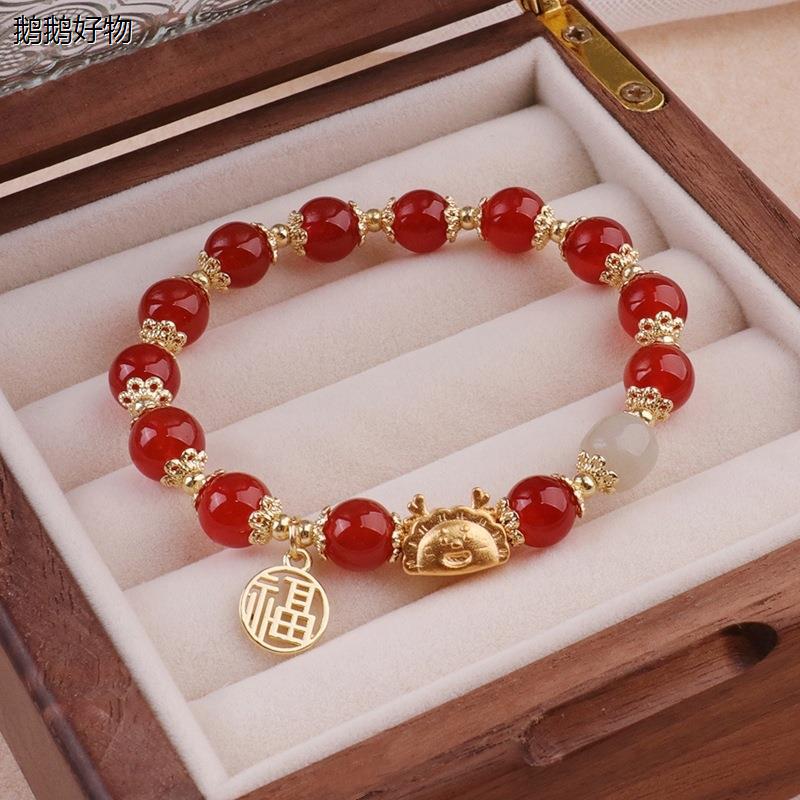 Pulsera de Joyería Natural Lucky Dragon