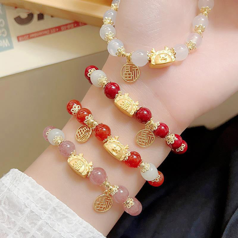 Pulsera de Joyería Natural Lucky Dragon