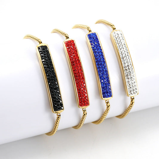 Adjustable diamond bracelet
