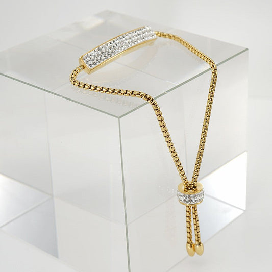 Adjustable diamond bracelet