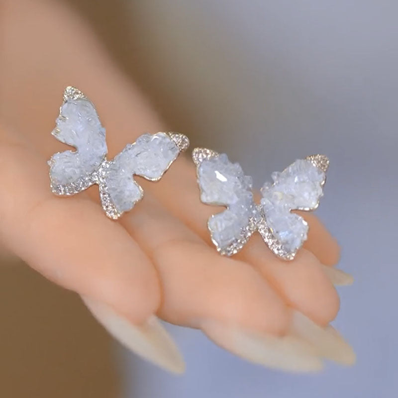 Butterfly Pearl Ring Bracelet Necklace Earrings