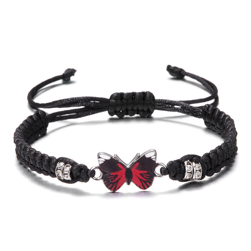Pulsera de mariposa tejida a mano