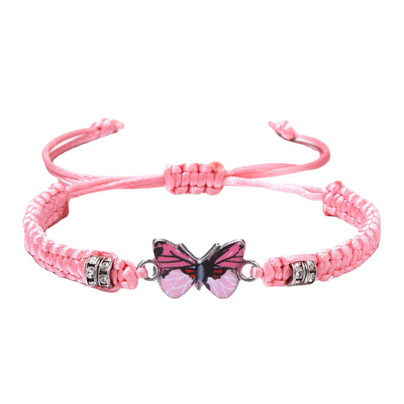 Pulsera de mariposa tejida a mano