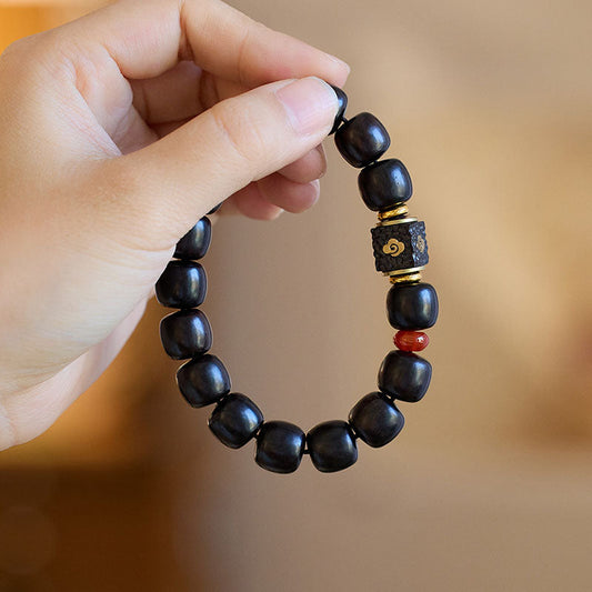 Auspicious Cloud Purple Sandalwood Bracelet