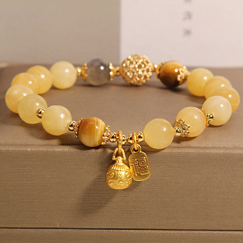 Pulsera de cristal natural Lucky Beast
