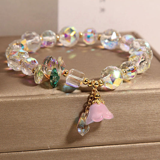 Temperament pendant natural crystal bracelet