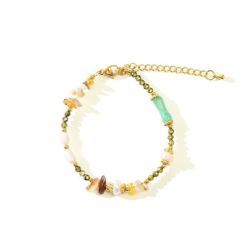 Baroque Pearl Natural Agate Bracelet Necklace