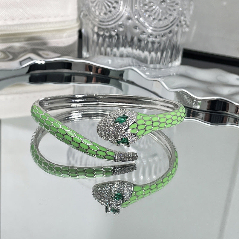 Pulsera de serpiente de esmalte