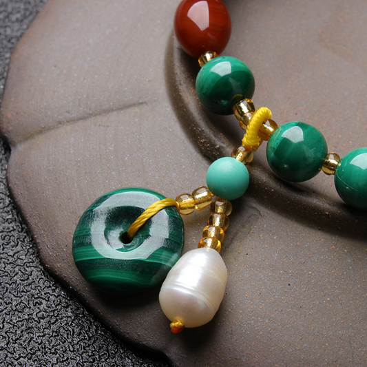 Malachite • agate Bracelet