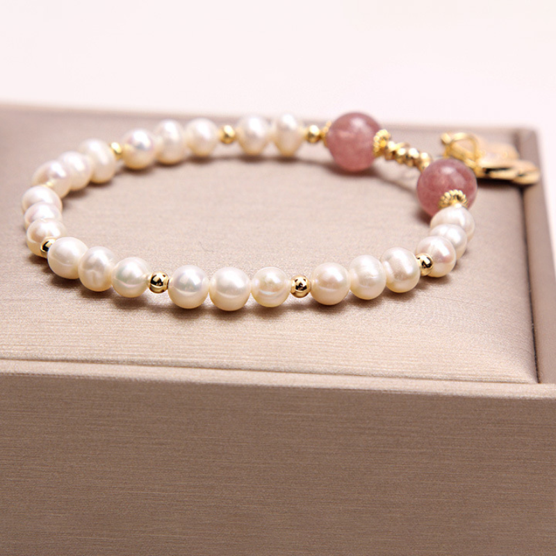 Butterfly • Pearl crystal bracelet