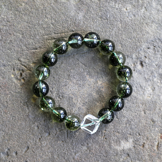 Green Ghost Agate Bracelet